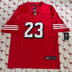 San Francisco 49ers Red Nike Jersey #23 Mccaffrey